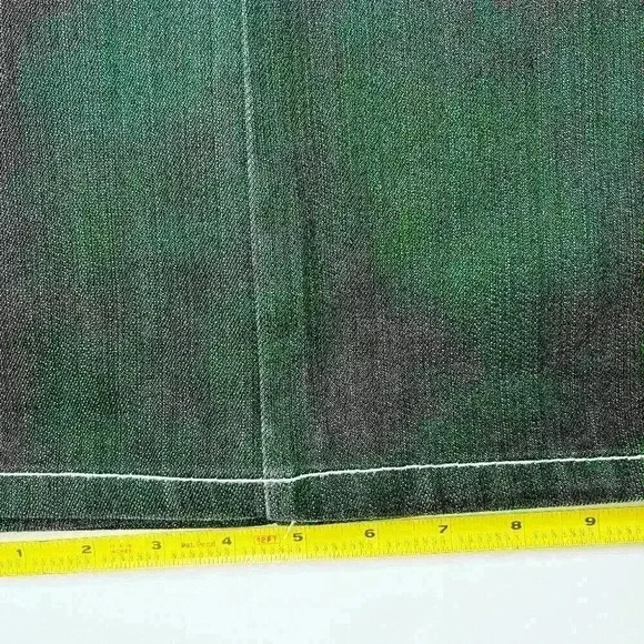 Urban Label Jeans mens 38x34 high rise Y2K Hip Hop Skater black flaw - Picture 11 of 15